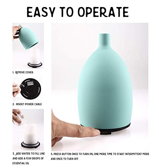 Turquoise Silica Essential Oils Diffuser, 60ml, with 5ml Bottle of Lav –  Prairie Essentials